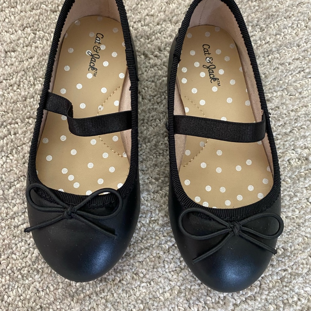 Cat & Jack Black Kids Ballet Flats